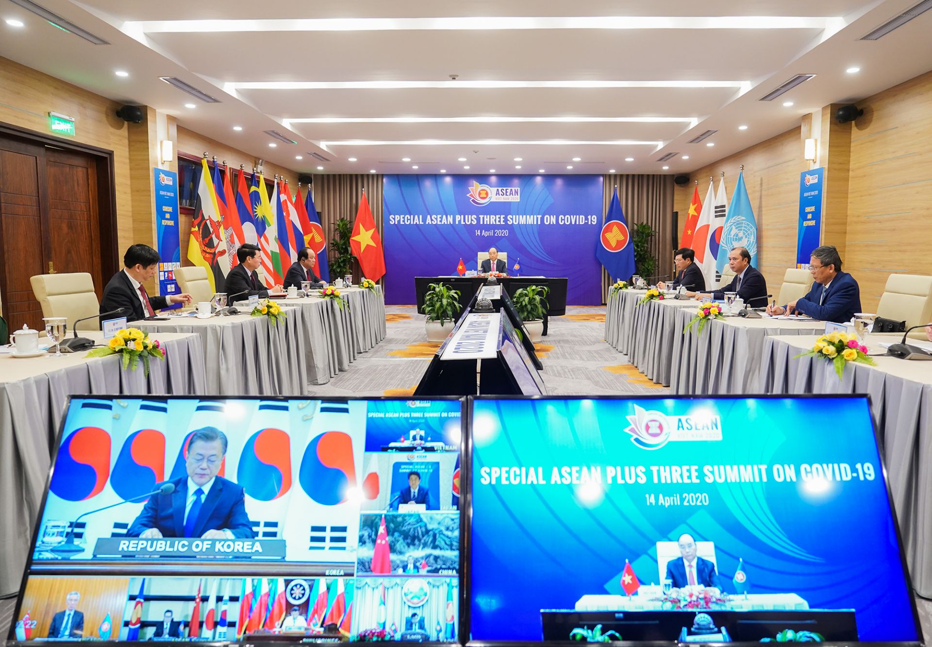 Hội nghị Cấp cao đặc biệt ASEAN+3 ra Tuyên bố chung về ứng phó dịch bệnh COVID-19