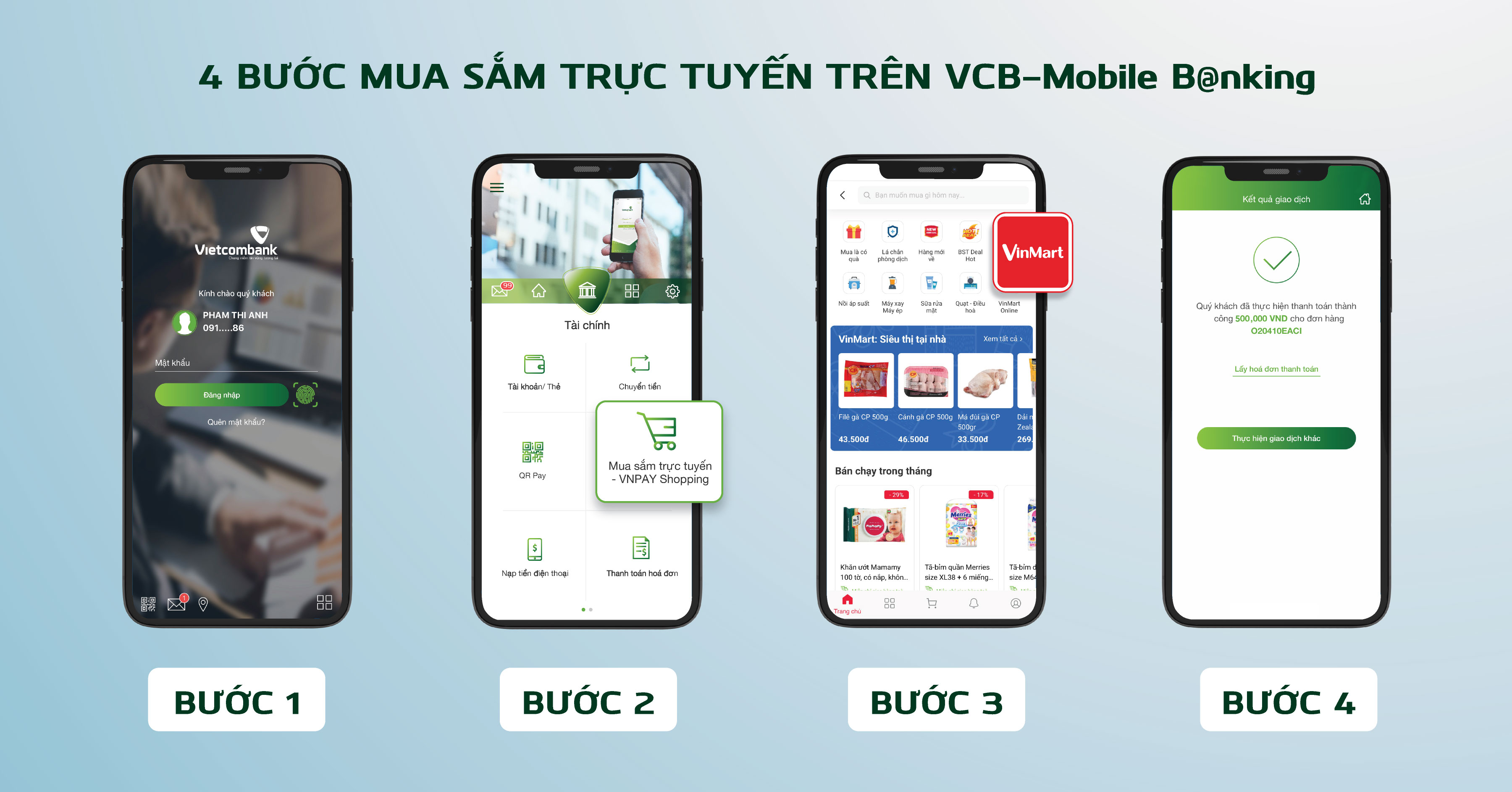 Vietcombank ra mắt tính năng “Mua sắm trực tuyến - VNPAY Shopping”