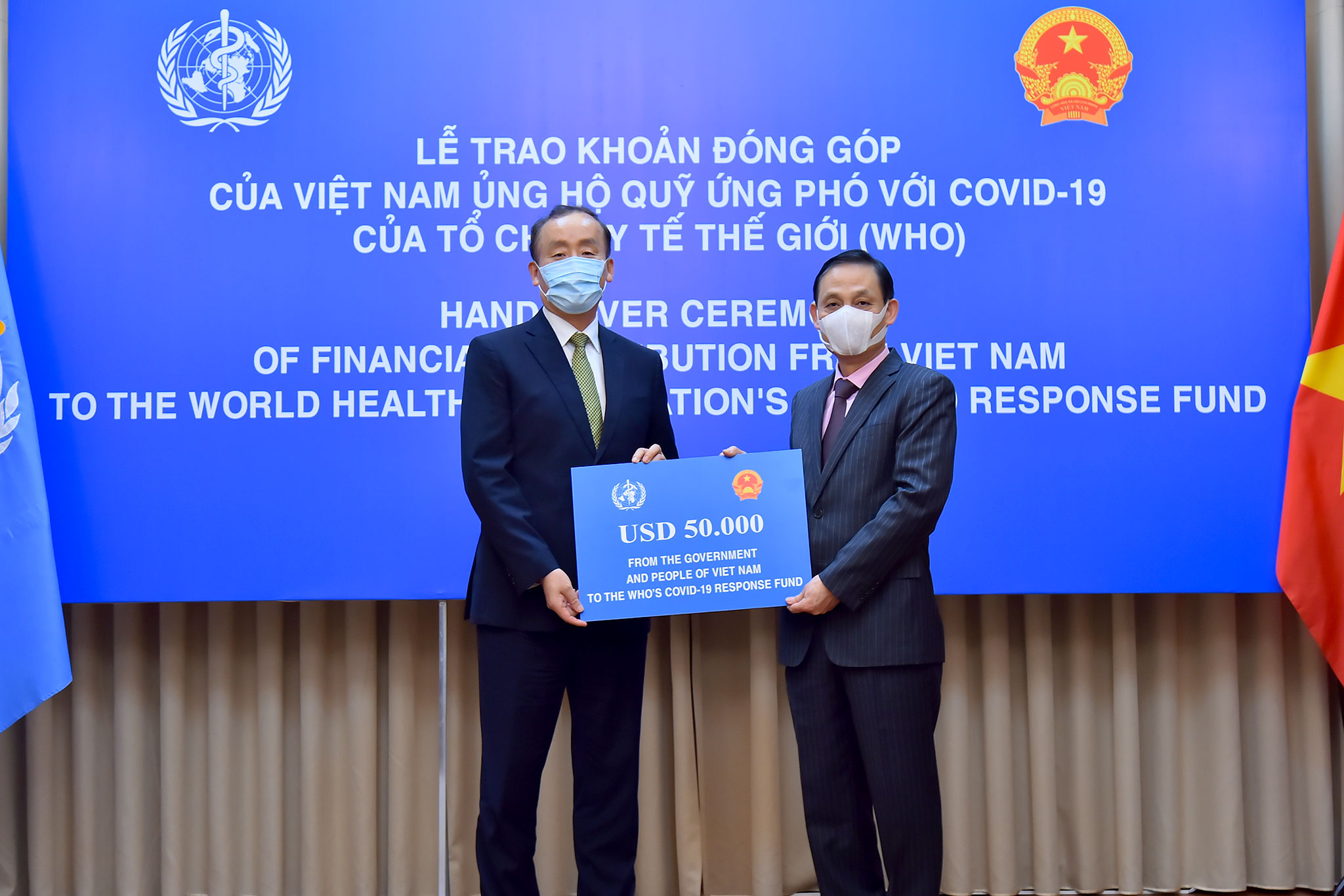 Việt Nam ủng hộ Quỹ ứng phó với COVID-19 của WHO