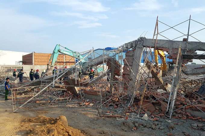 Sập công trình ở Đồng Nai 10 người chết, 17 người thương