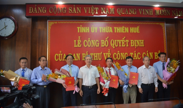 Thừa Thiên Huế Công bố Quyết định của Ban Bí thư về công tác cán bộ