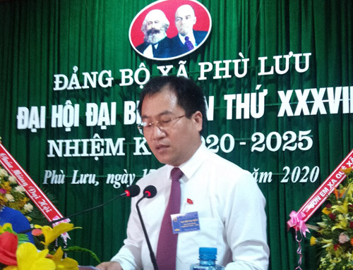 Đại hội Đại biểu Đảng bộ xã Phù Lưu Mục tiêu đến năm 2024 đạt xã chuẩn nông thôn mới nâng cao