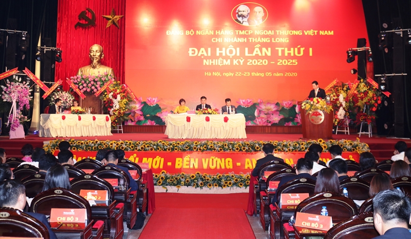 Đảng bộ Vietcombank Chi nhánh Thăng Long Đại hội điểm bầu trực tiếp Bí thư