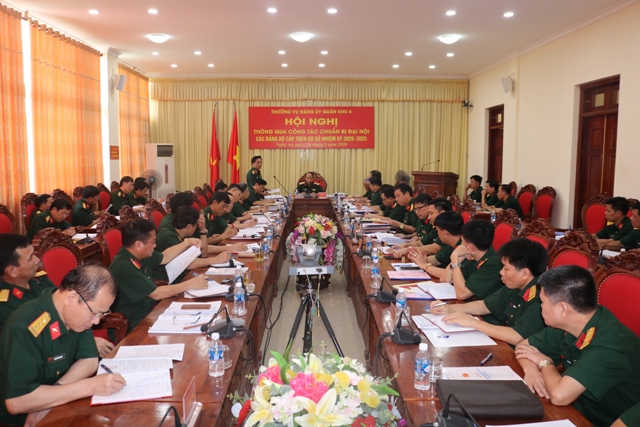 Quân khu 4 chuẩn bị Đại hội các đảng bộ trực thuộc
