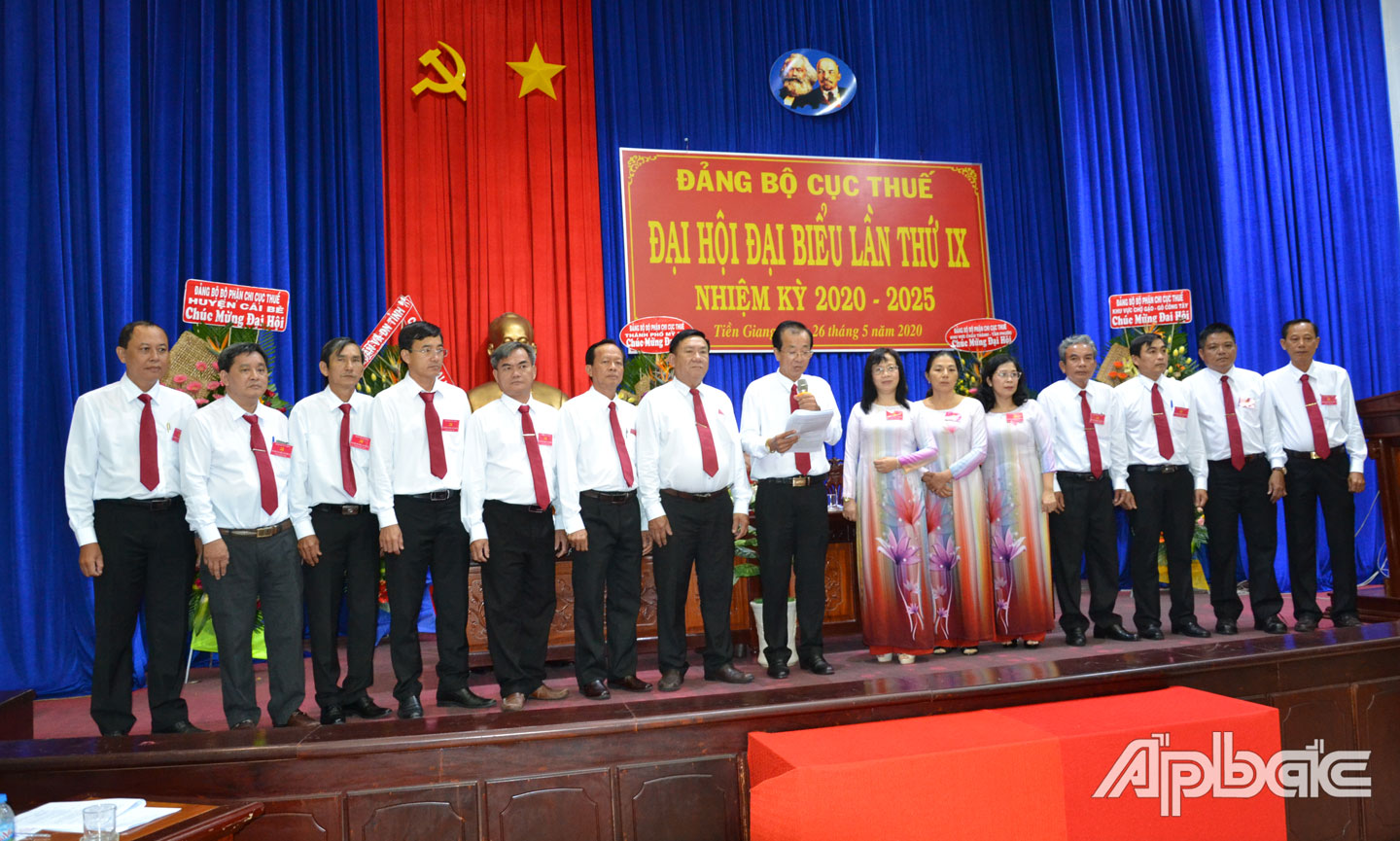 Đồng chí Cao Văn Tạo được bầu giữ chức Bí thư Đảng ủy Cục Thuế tỉnh Tiền Giang