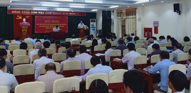 Lạng Sơn Góp ý kiến vào dự thảo Văn kiện Đại hội XIII và Văn kiện Đại hội đảng bộ tỉnh lần thứ XVII
