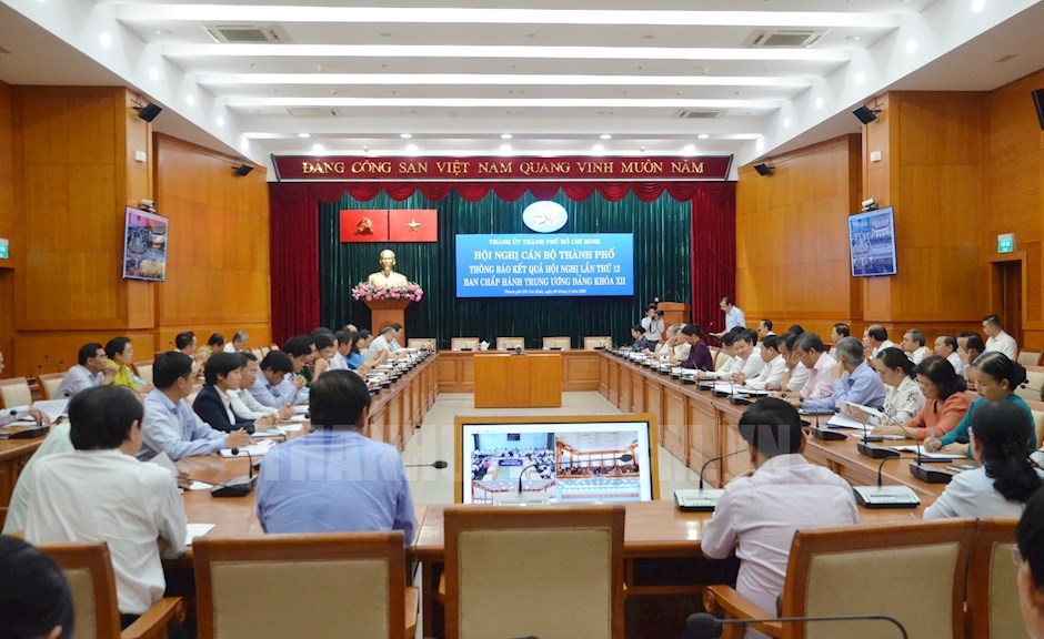 TP Hồ Chí Minh thông báo nhanh kết quả Hội nghị Trung ương 12