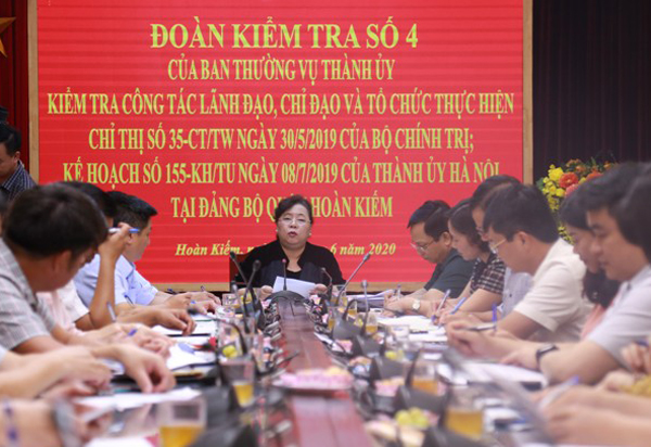 Hà Nội Kiểm tra công tác tổ chức đại hội đảng tại một số đơn vị