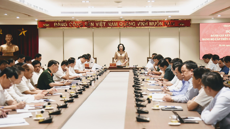 Hà Nội Rút kinh nghiệm tổ chức đại hội điểm đảng bộ cấp trên cơ sở