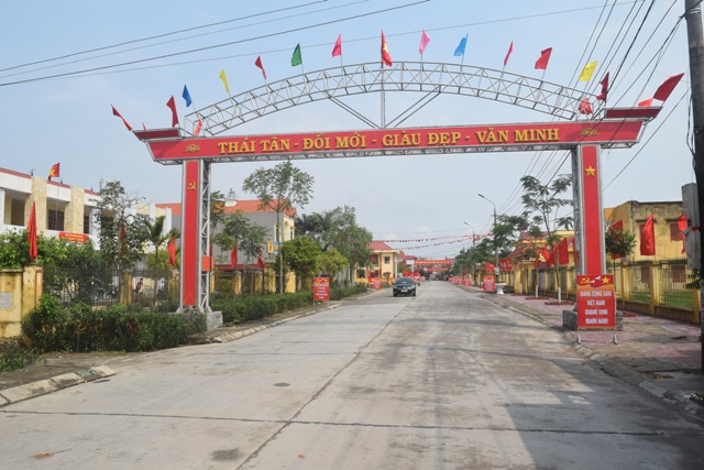 Huyện Nam Sách, tỉnh Hải Dương đạt chuẩn nông thôn mới