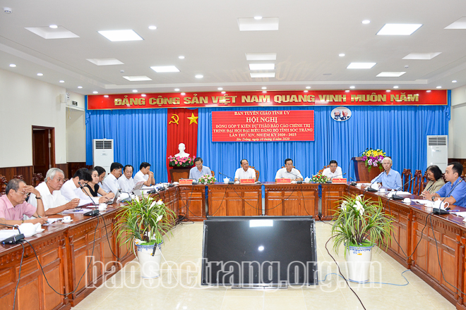 Đội ngũ nhân sĩ, trí thức, nhà khoa học góp ý Dự thảo Báo cáo chính trị trình Đại hội Đảng bộ tỉnh Sóc Trăng