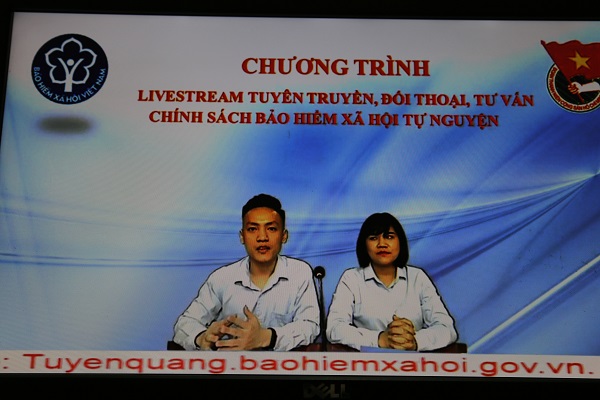 Tuyên Quang livestream tuyên truyền, đối thoại chính sách BHXH tự nguyện