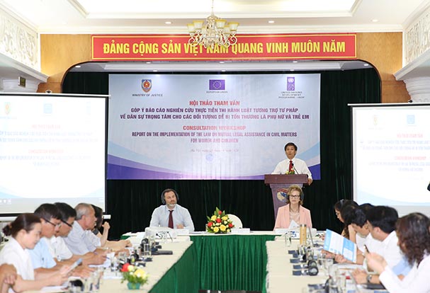 Đẩy mạnh hợp tác quốc tế về tương trợ tư pháp cho nhóm yếu thế
