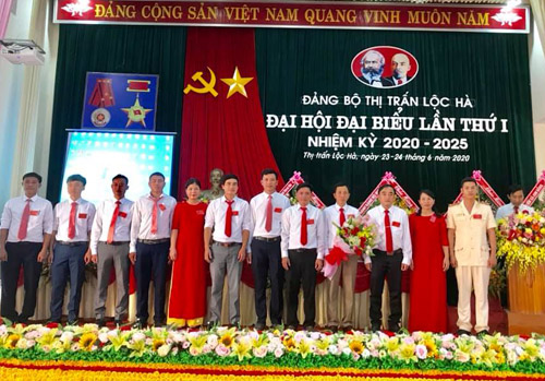 Đại hội Đảng bộ thị trấn Lộc Hà Phấn đấu đạt chuẩn văn minh đô thị
