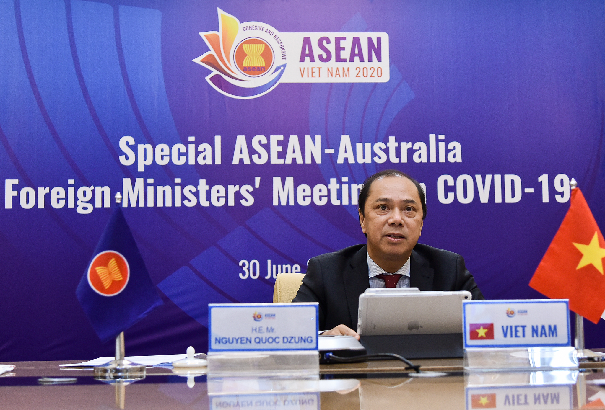 ASEAN và Úc nhất trí phối hợp chặt chẽ trong phòng, chống COVID-19