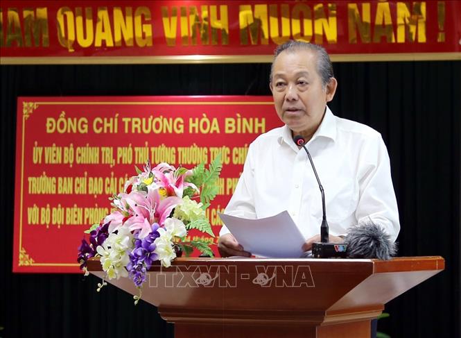 Phó Thủ tướng Trương Hòa Bình làm việc với TP Hải Phòng và BTL Bộ đội Biên phòng
