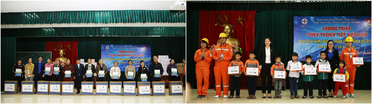 Đoàn Thanh niên EVN thực hiện chương trình an sinh xã hội phối hợp tuyên truyền tiết kiệm điện tại Hà Nội