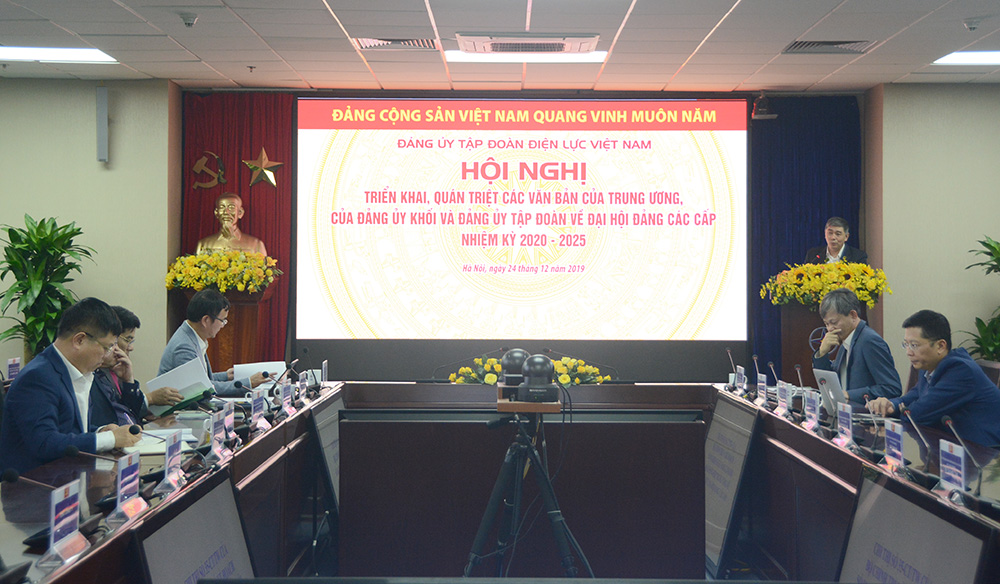 Đảng ủy EVN quán triệt các văn bản, hướng dẫn về Đại hội đảng các cấp nhiệm kỳ 2020-2025