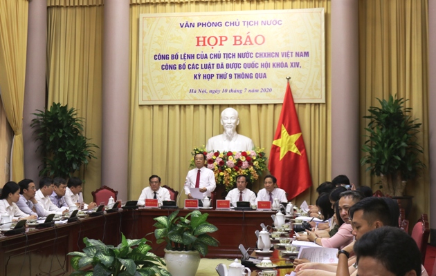 Công bố Lệnh của Chủ tịch nước về 10 luật