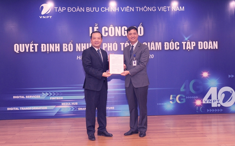 Tập đoàn VNPT bổ nhiệm 2 Phó Tổng giám đốc mới