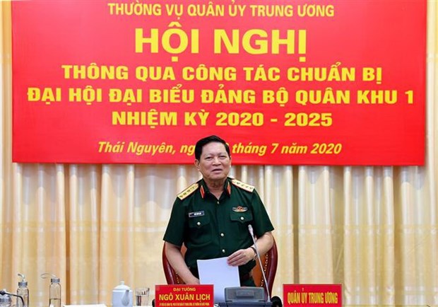 Thường vụ Quân ủy Trung ương làm việc tại Bộ Tư lệnh Quân khu 1