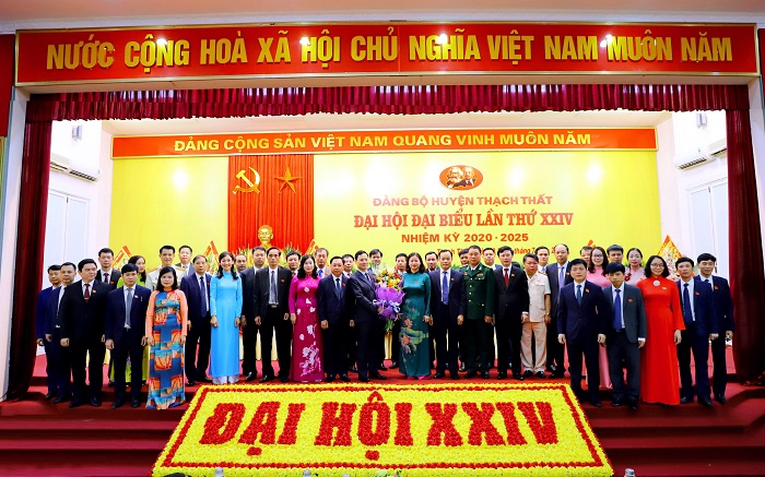 Đại hội Đảng bộ huyện Thạch Thất nhiệm kỳ 2020-2025 thành công tốt đẹp