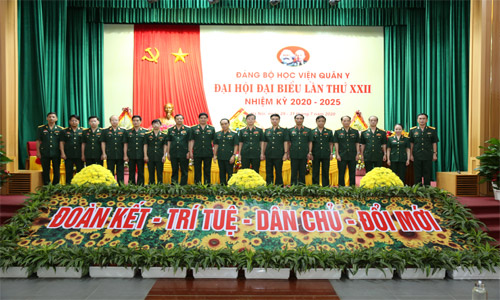 Đại hội đại biểu Đảng bộ Học viện Quân y lần thứ XXII thành công tốt đẹp
