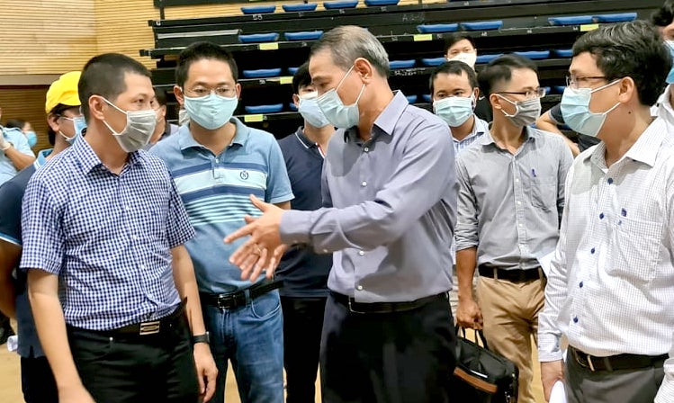 Bí thư Thành uỷ Đà Nẵng kiểm tra tiến độ xây dựng Bệnh viện dã chiến Tiên Sơn