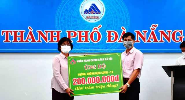 Đà Nẵng Ngân hàng Chính sách xã hội tiếp sức cùng thành phố phòng chống dịch COVID-19