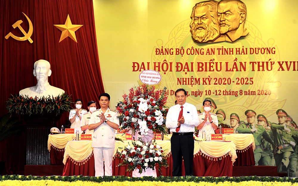 Đại tá Lê Ngọc Châu tái cử chức danh Bí thư Đảng ủy Công an tỉnh Hải Dương