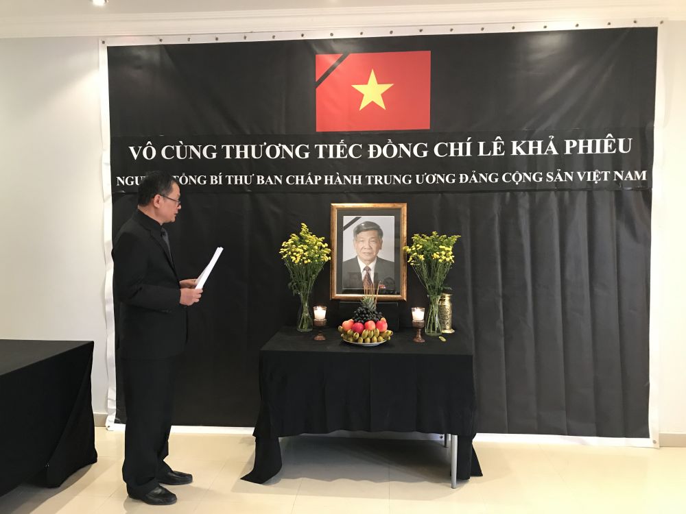 Đại sứ quán Việt Nam tại Qatar tổ chức trọng thể lễ viếng nguyên Tổng Bí thư Lê Khả Phiêu