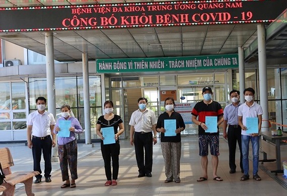 Quảng Nam có thêm 11 bệnh nhân mắc COVID-19 được xuất viện