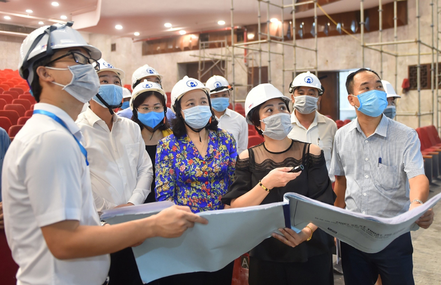 Đảm bảo chất lượng, tiến độ cải tạo, sửa chữa Cung Văn hóa Lao động Hữu nghị Việt – Xô