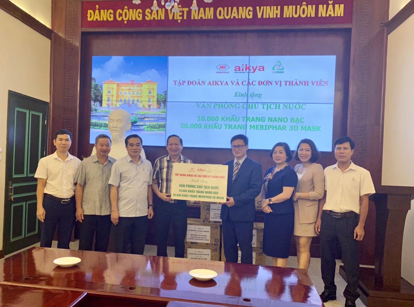 AIKYA PHARAM hỗ trợ miễn phí 1 triệu khẩu trang cho phòng dịch COVID-19