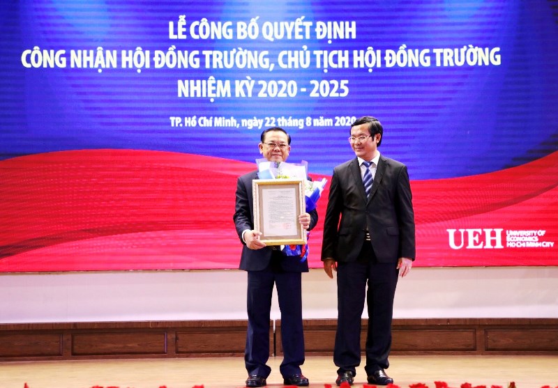 GS TS Nguyễn Đông Phong làm Chủ tịch Hội đồng Trường Đại học Kinh tế TP Hồ Chí Minh