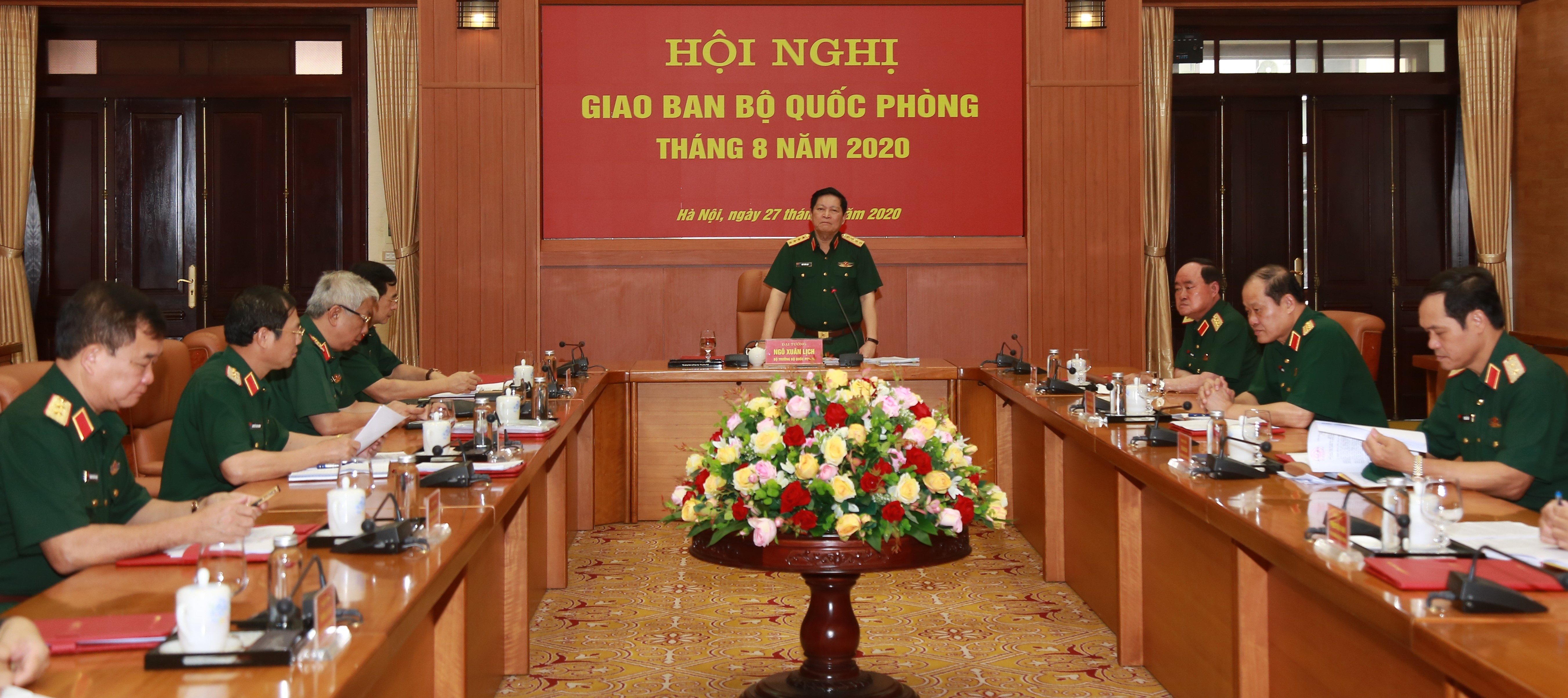Đánh giá kết quả thực hiện nhiệm vụ quân sự quốc phòng tháng 8 2020