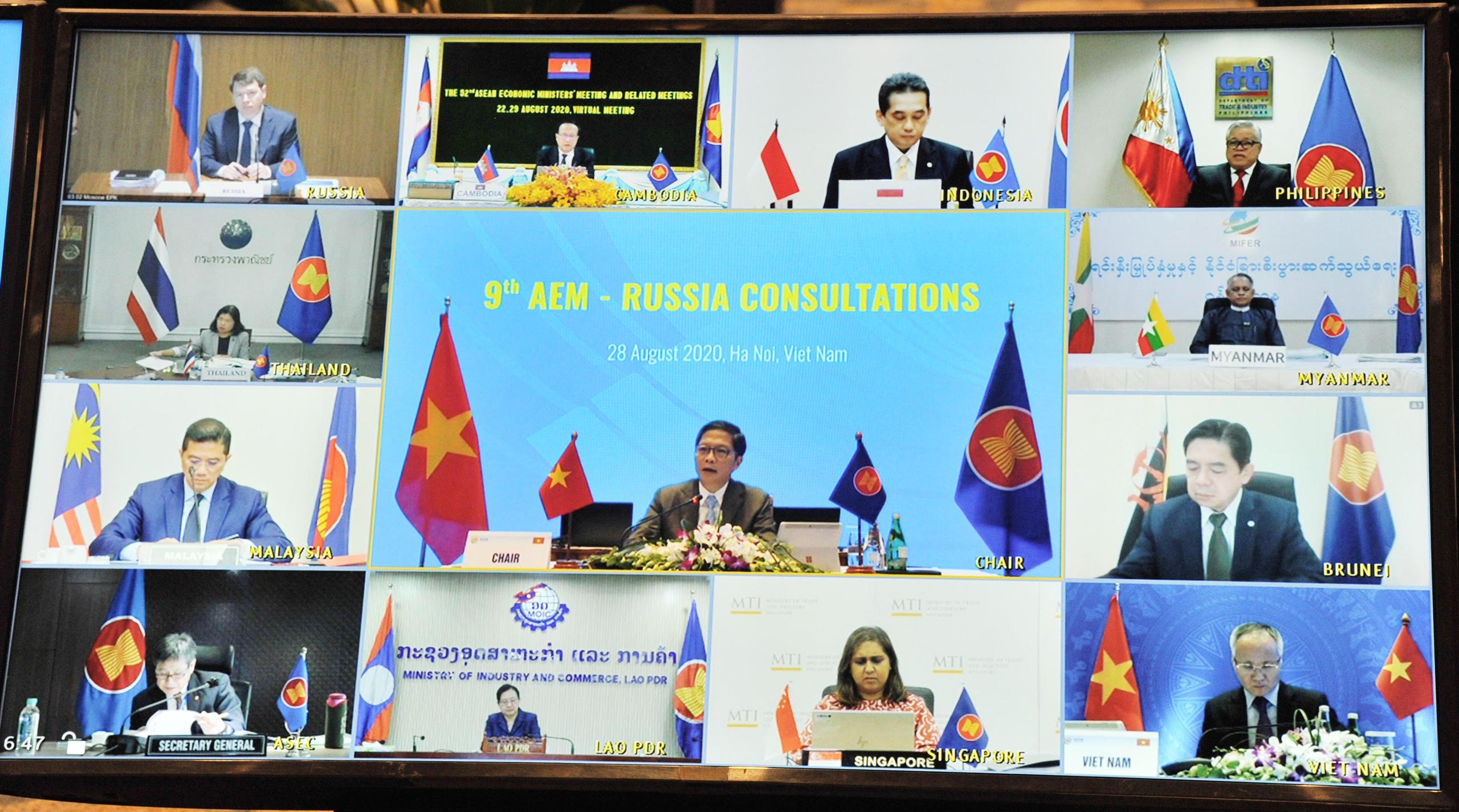 ASEAN - Nga Thống nhất đảm bảo sự thông suốt chuỗi cung ứng