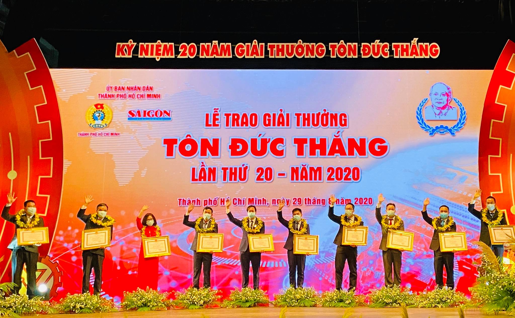 10 kỹ sư, công nhân tiêu biểu nhận Giải thưởng Tôn Đức Thắng
