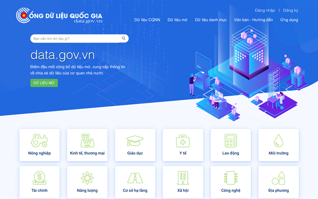 Cổng dữ liệu quốc gia chính thức đi vào hoạt động