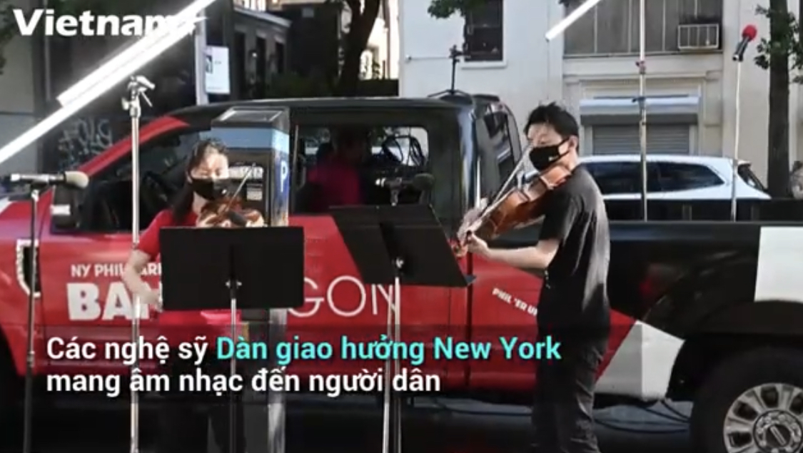 Mỹ Dàn giao hưởng trở thành nghệ sỹ đường phố giữa dịch bệnh COVID-19