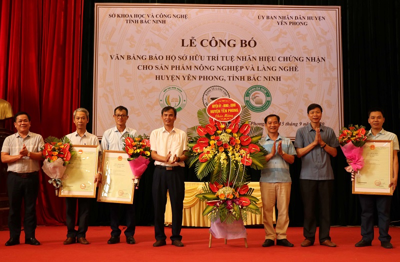 Bắc Ninh công bố bảo hộ sở hữu trí tuệ các sản phẩm nông nghiệp