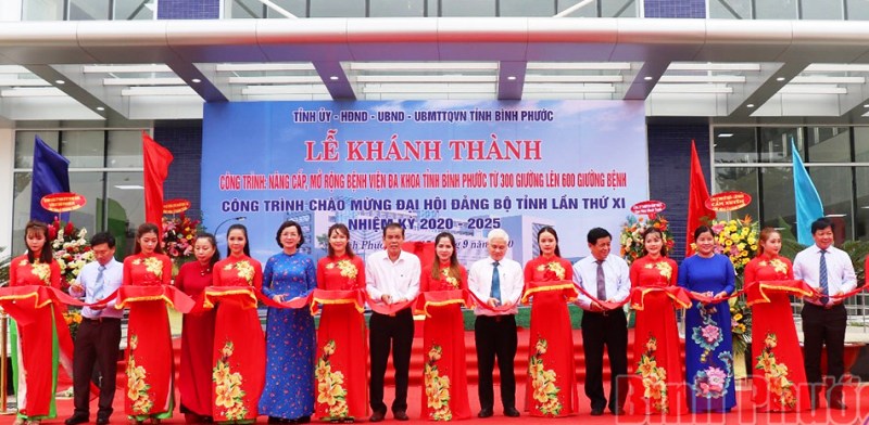 Bình Phước Khánh thành bệnh viện 600 giường từ nguồn vốn trái phiếu Chính phủ