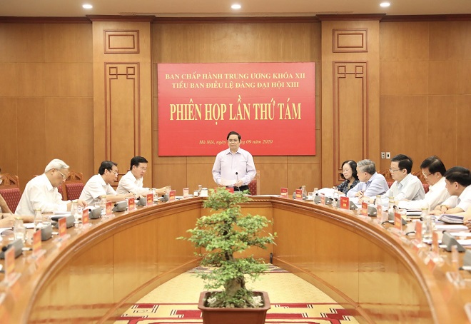 Tiểu ban Điều lệ Đảng Đại hội XIII họp phiên thứ tám