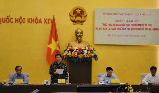 Giám sát việc thực hiện các hiệp định thương mại tự do mà Việt Nam là thành viên