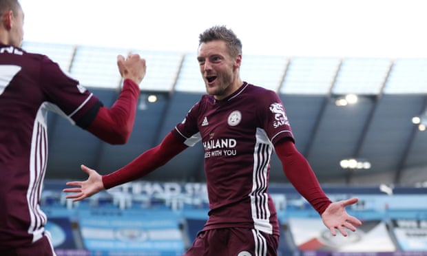 Vardy lập hat-trick, Leicester quật đổ Etihad