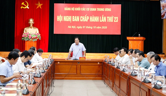 Cho ý kiến về Đề án nhân sự Đại hội Đảng bộ Khối các cơ quan Trung ương lần thứ XIII