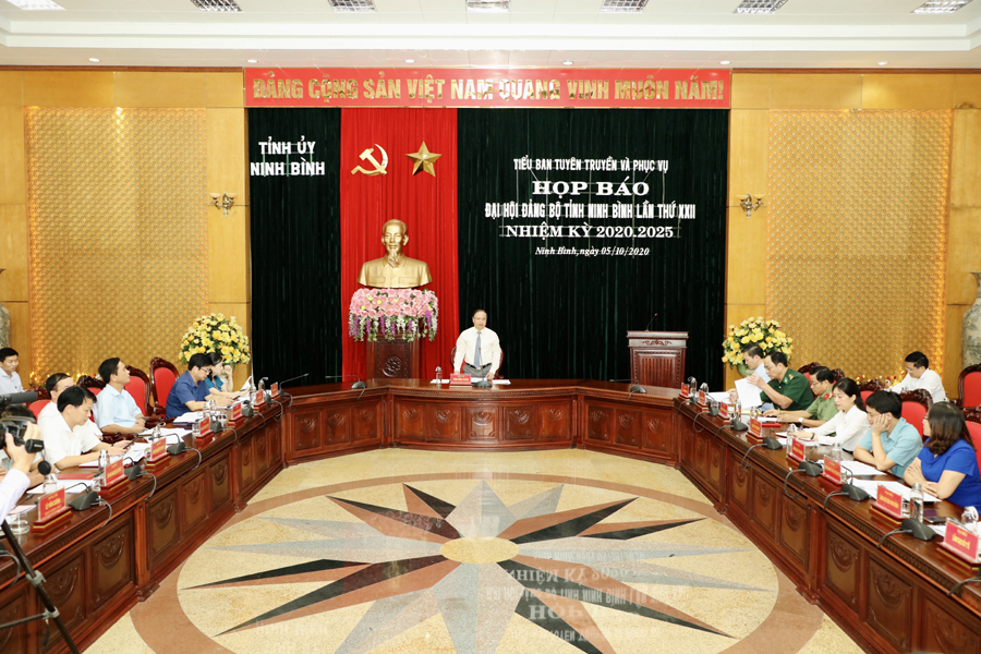 Đại hội đại biểu Đảng bộ tỉnh Ninh Bình diễn ra từ 20 đến 22 10