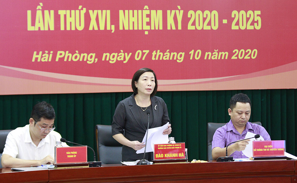 Đại hội Đảng bộ TP Hải Phòng sẽ diễn ra từ ngày 13 - 15 10
