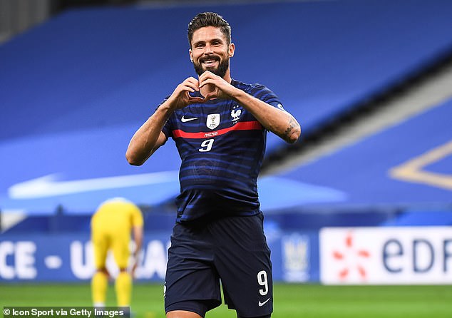 Giroud lập kỷ lục mới tại đội tuyển Pháp