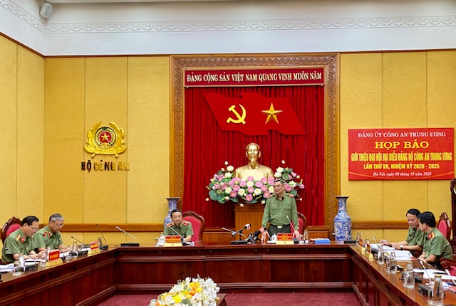 Đại hội Đảng bộ Công an Trung ương lần thứ VII diễn ra từ 11-13 10